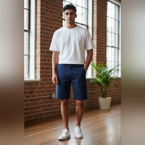🧢 Polo Ralph Lauren Navy Blue Chino Shorts Men’s 33 Classic Preppy Cotton